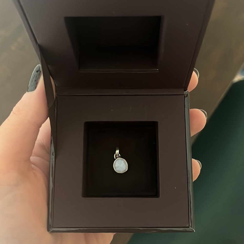 Monica Vinader Siren Mini Bezel Pendant Charm